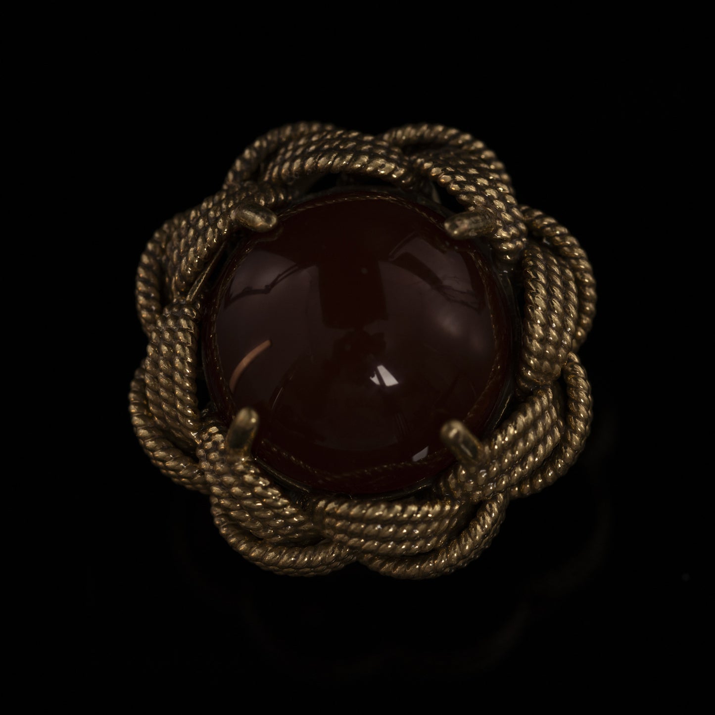 Vintage Agate Refined Stone Inlay Earrings for Women