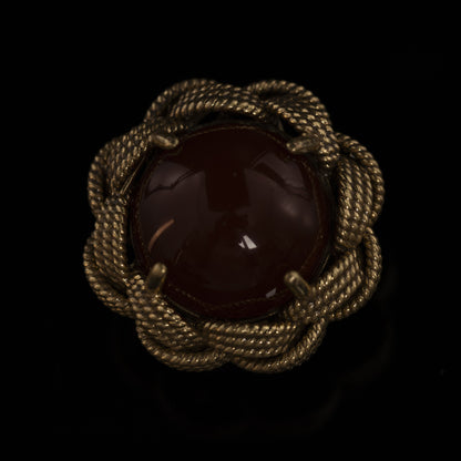 Vintage Agate Refined Stone Inlay Earrings for Women