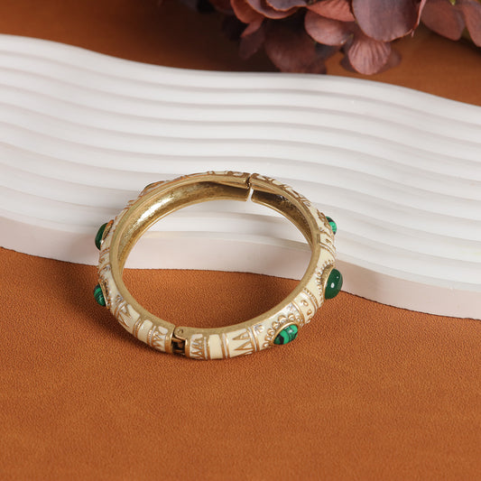 Vintage Cubic Zirconia Artisan Polished Bracelet Gift Jewelry