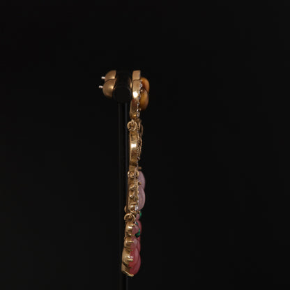 Vintage Agate Blossom Luxury Earrings Gift Jewelry