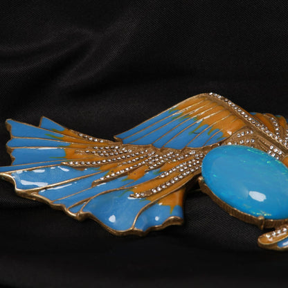Vintage Royal Enamel Polished Jewelry Set Heirloom