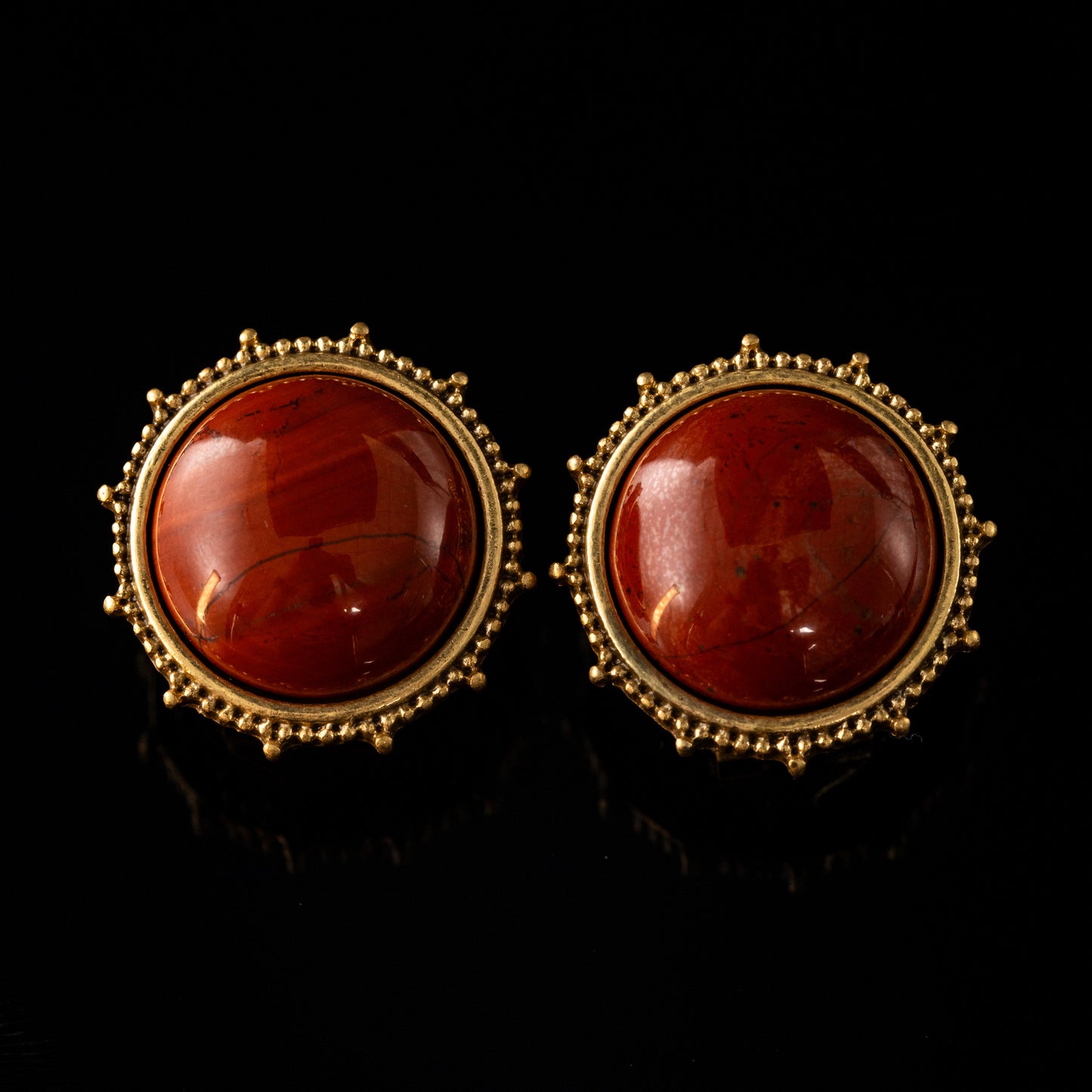 Vintage Heart Statement Luxury Earrings Handcrafted Design