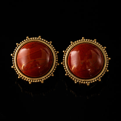 Vintage Heart Statement Luxury Earrings Handcrafted Design