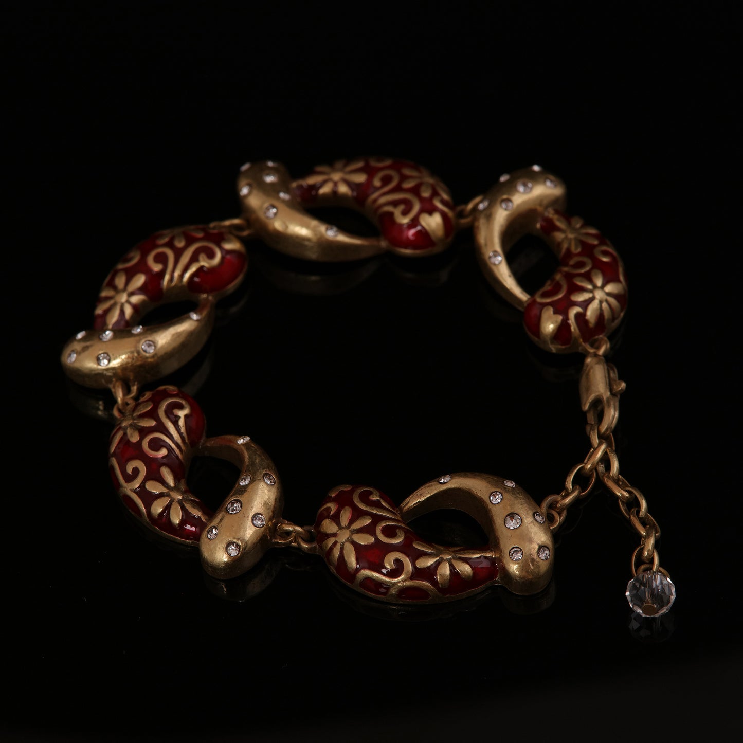 Vintage Enamel Minimalist Timeless Bracelet Handcrafted Design