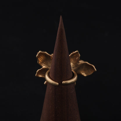 Vintage Floral Luxury Classic Open Ring