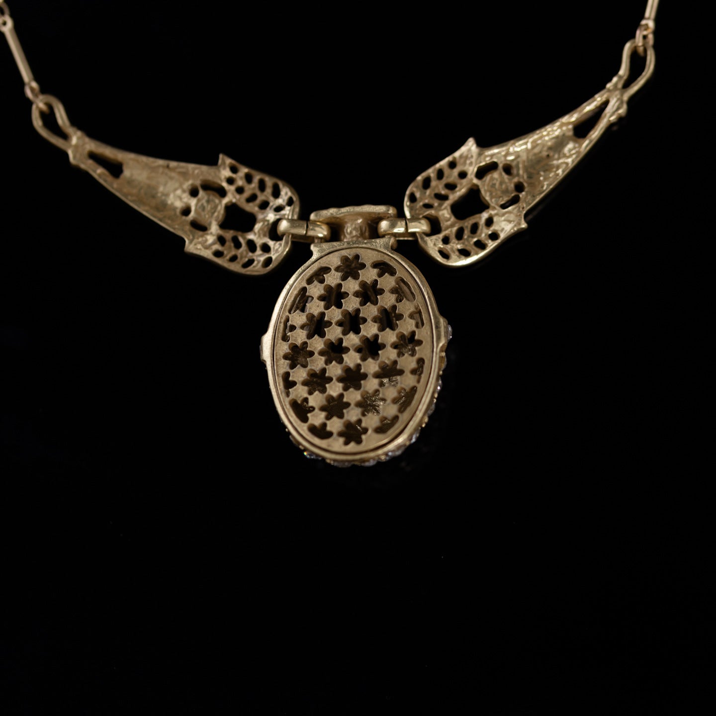 Vintage Artisan Leaf Jewelry Set Baroque Heirloom