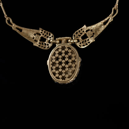 Vintage Artisan Leaf Jewelry Set Baroque Heirloom