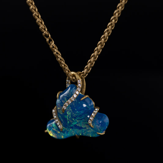 Vintage Timeless Stone Inlay Necklace Gift Jewelry