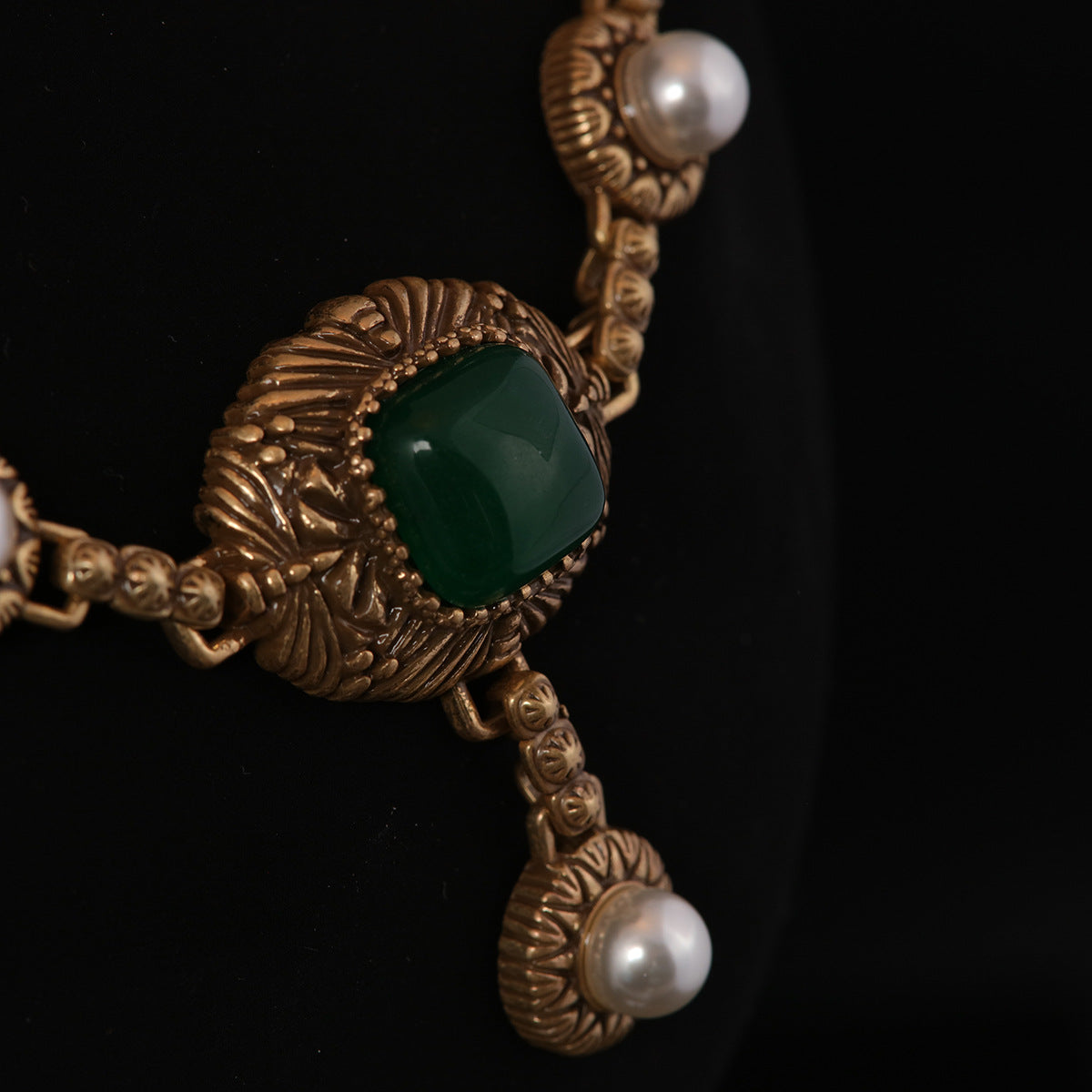 Vintage Natural Stone Chic Handcrafted Necklace Gift Jewelry
