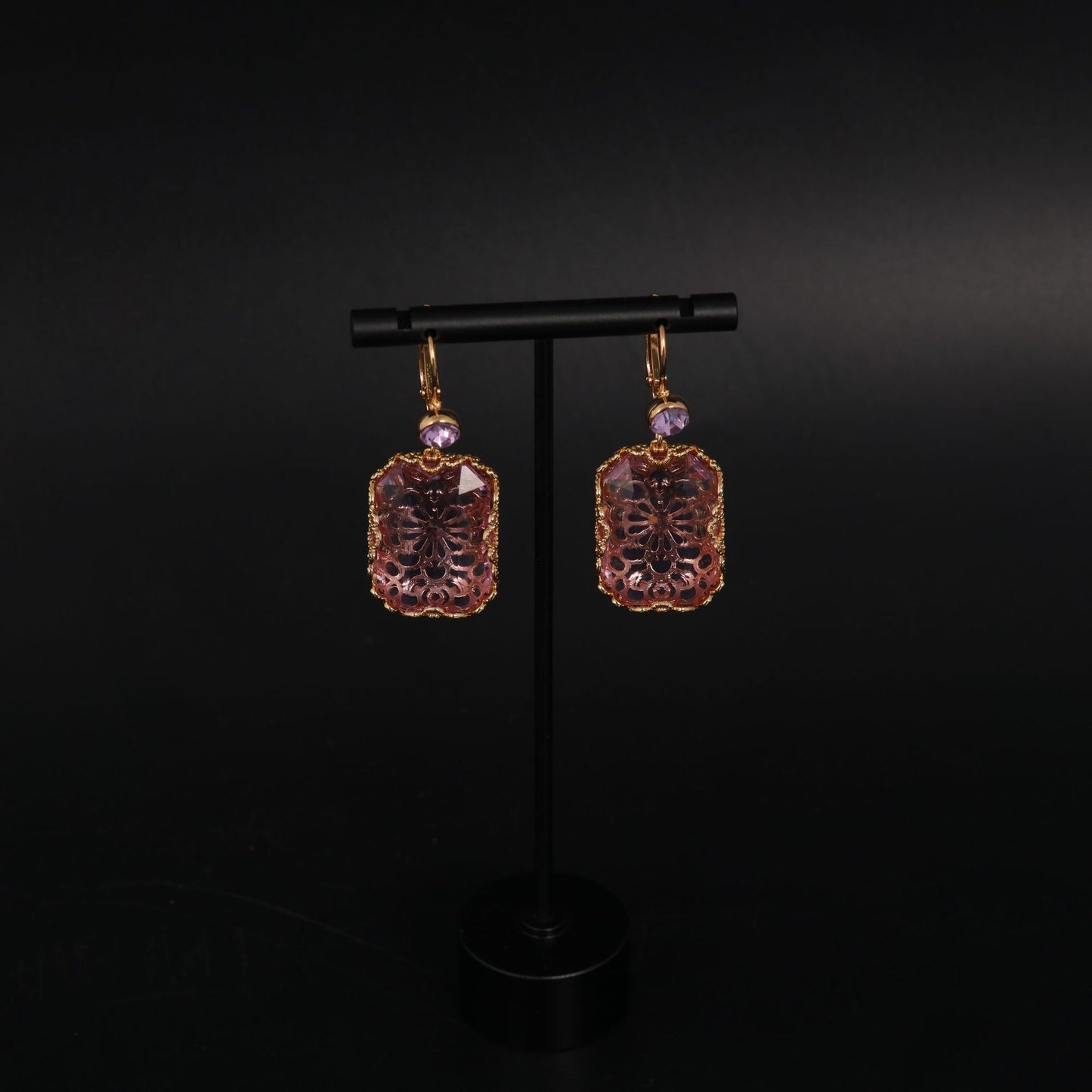 Vintage Crystal Luxury Engraved Earrings for Women