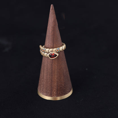 Vintage Artisan Handcrafted Chic Open Ring Handcrafted Design
