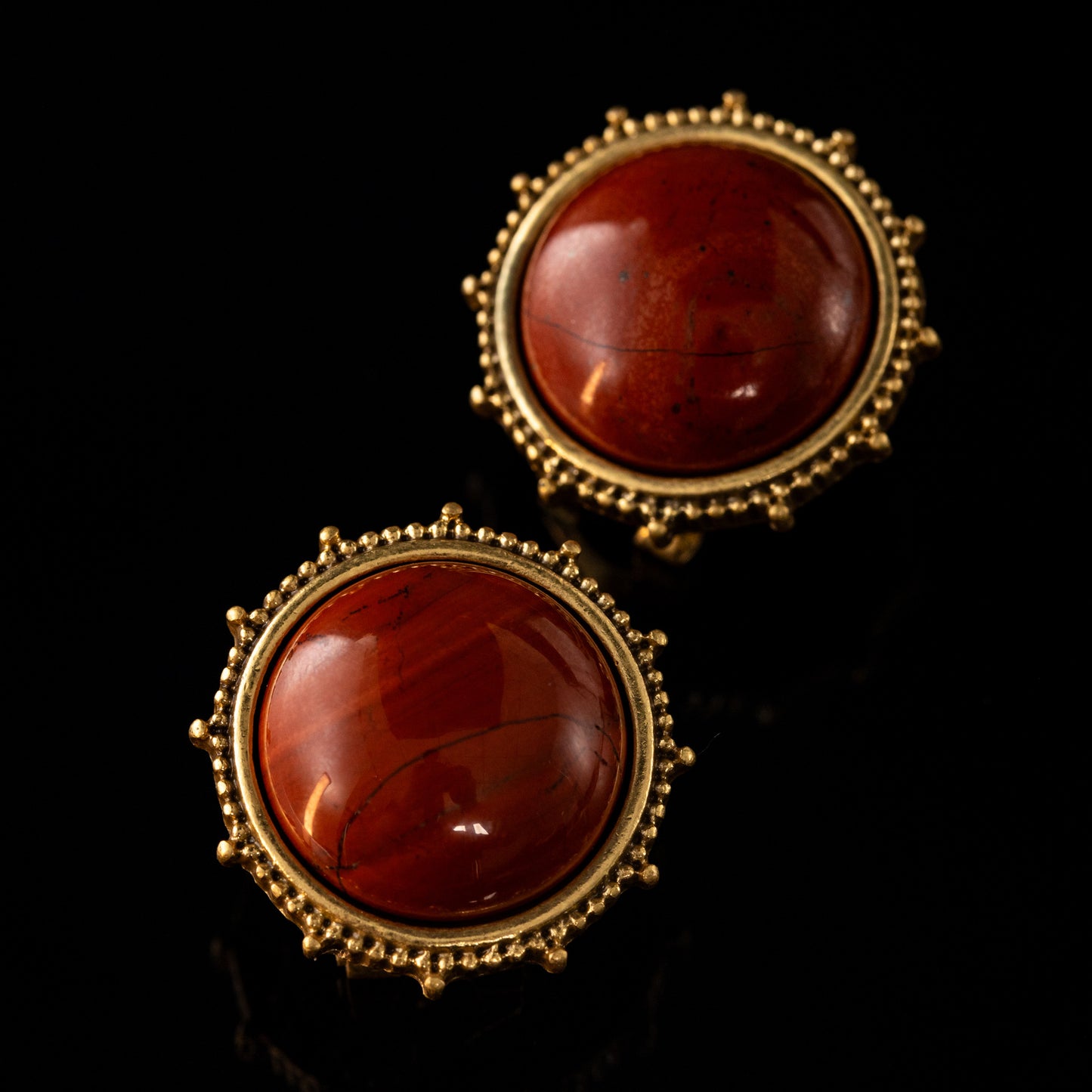 Vintage Heart Statement Luxury Earrings Handcrafted Design