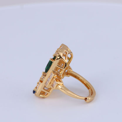 Vintage Geometric Artisan Timeless Open Ring