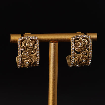 Vintage Floral Timeless Artisan Earrings for Women