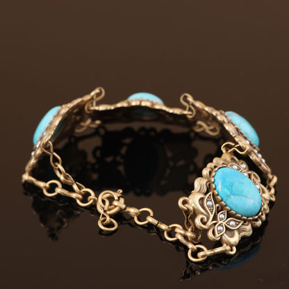 Vintage Floral Chic Minimalist Bracelet for Women