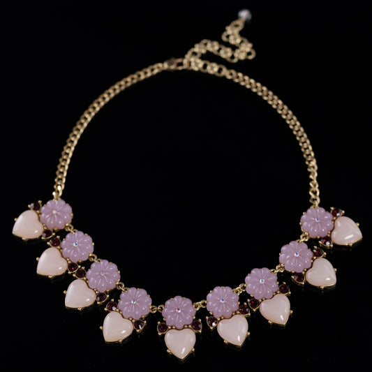 Vintage Luxury Heart Jewelry Set Ornate Designer
