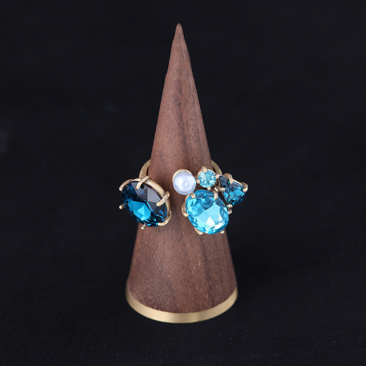 Vintage Floral Elegant Statement Open Ring Gift Jewelry