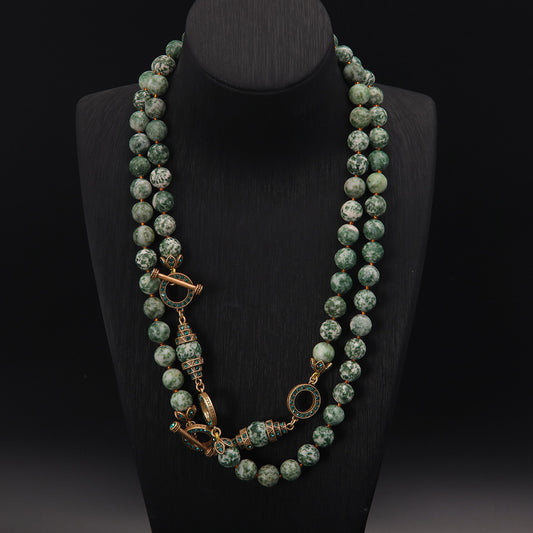 Vintage Geometric Artisan Handcrafted Necklace for Women