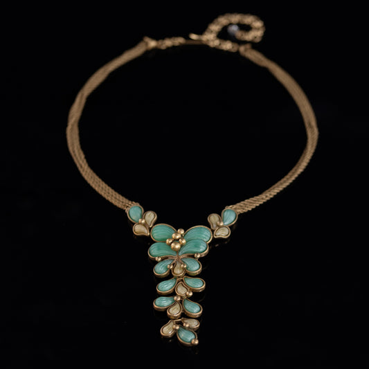 Vintage Petal Artisan Handcrafted Necklace for Ladies