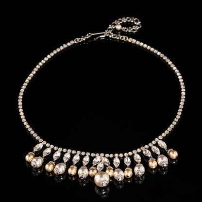 Vintage Pearl Classic Refined Necklace for Women
