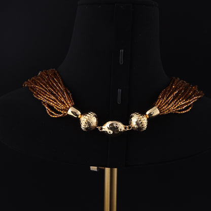 Vintage Geometric Luxury Chic Necklace Timeless Style
