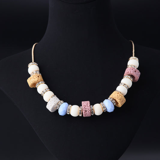 Vintage Geometric Refined Luxury Necklace Handcrafted Design