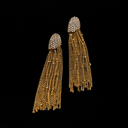 Vintage Pearl Leaf Refined Handcrafted Earrings for Ladies