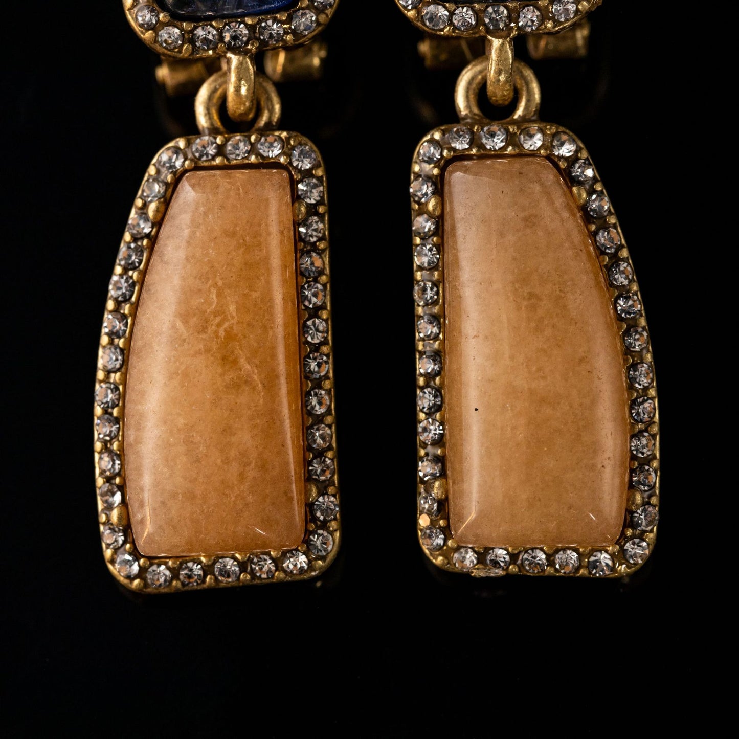 Vintage Natural Stone Geometric Luxury Earrings Gift Jewelry