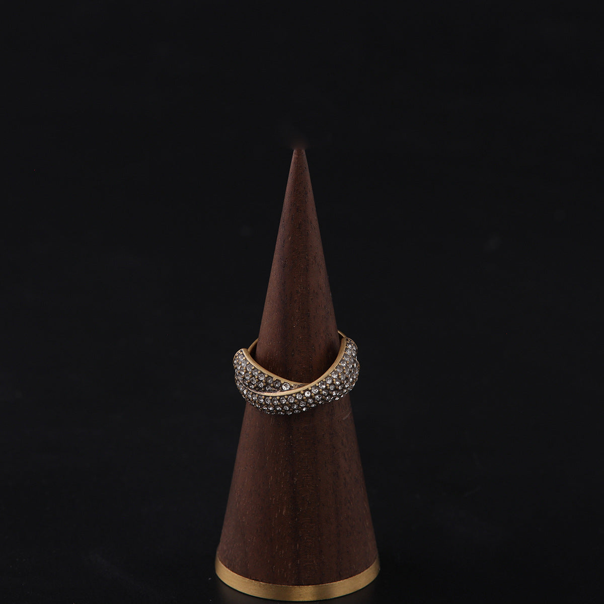 Vintage Geometric Luxury Retro Open Ring Handcrafted Design