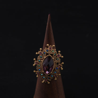 Vintage Floral Timeless Handcrafted Open Ring Gift Jewelry