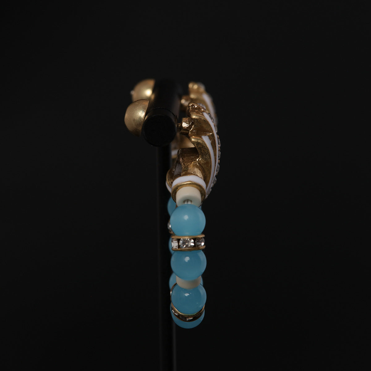 Vintage Enamel Chic Handcrafted Earrings Handcrafted Design