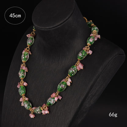 Vintage Crystal Luxury Classic Necklace Handcrafted Design