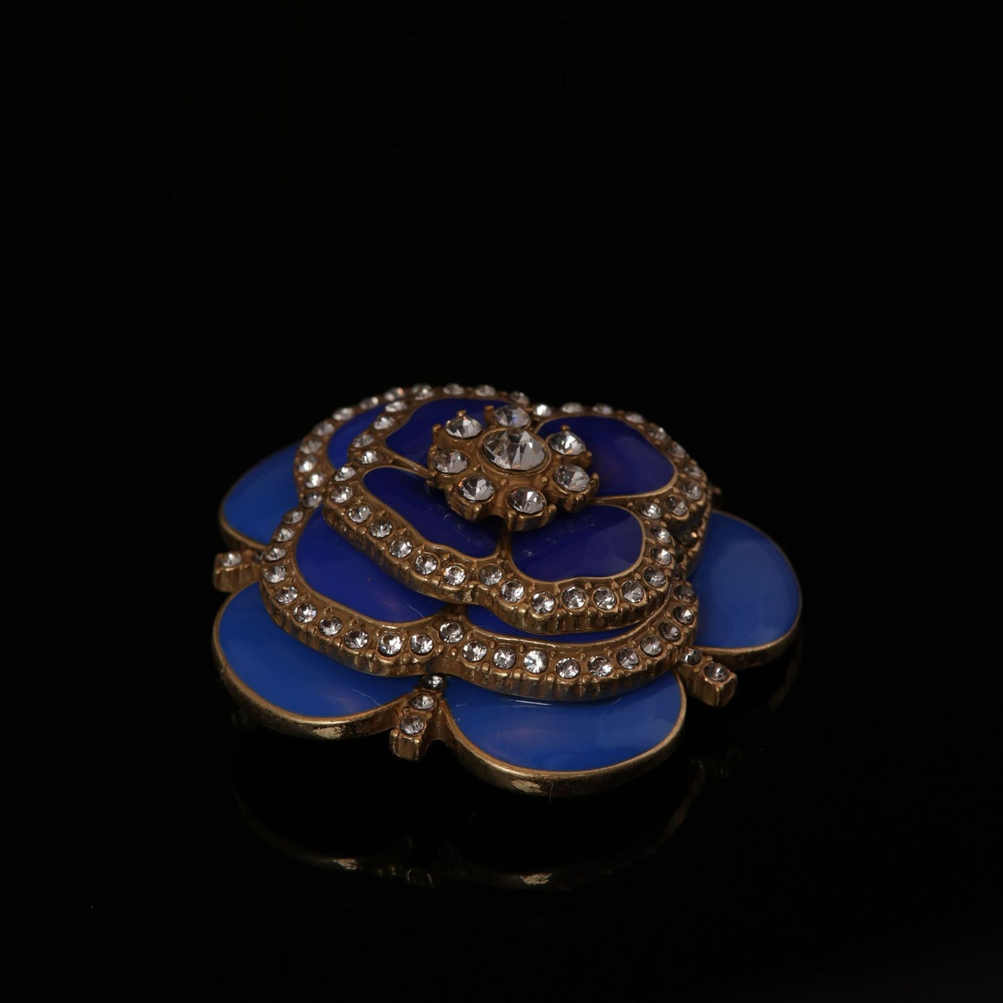 Vintage Enamel Floral Artisan Brooches for Women
