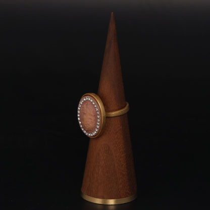Vintage Geometric Luxury Chic Open Ring Handcrafted Design