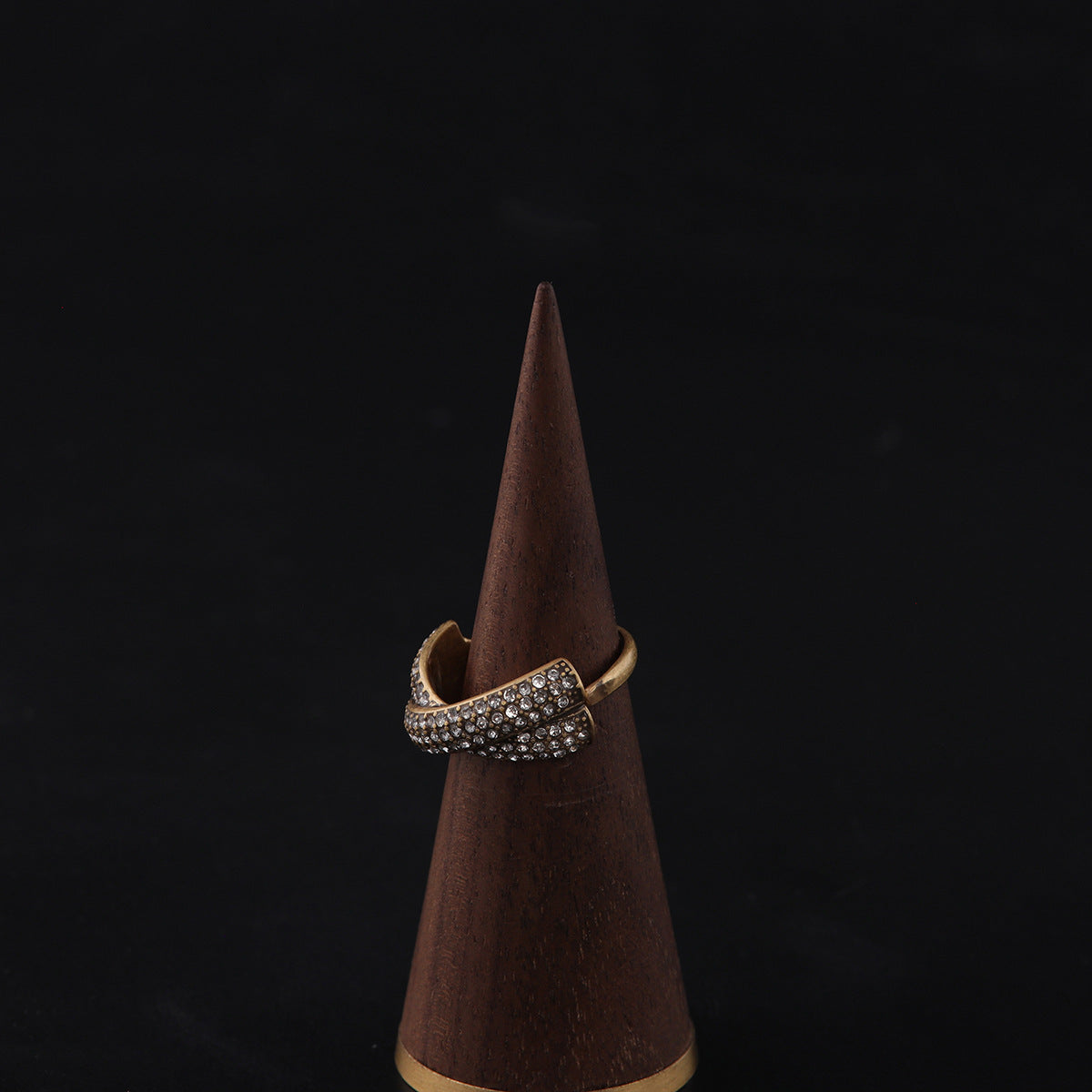 Vintage Geometric Luxury Retro Open Ring Handcrafted Design