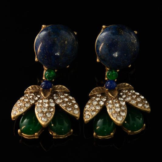 Vintage Natural Stone Artisan Handcrafted Earrings for Ladies