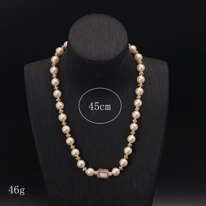 Vintage Pearl Classic Chic Necklace Handcrafted Design