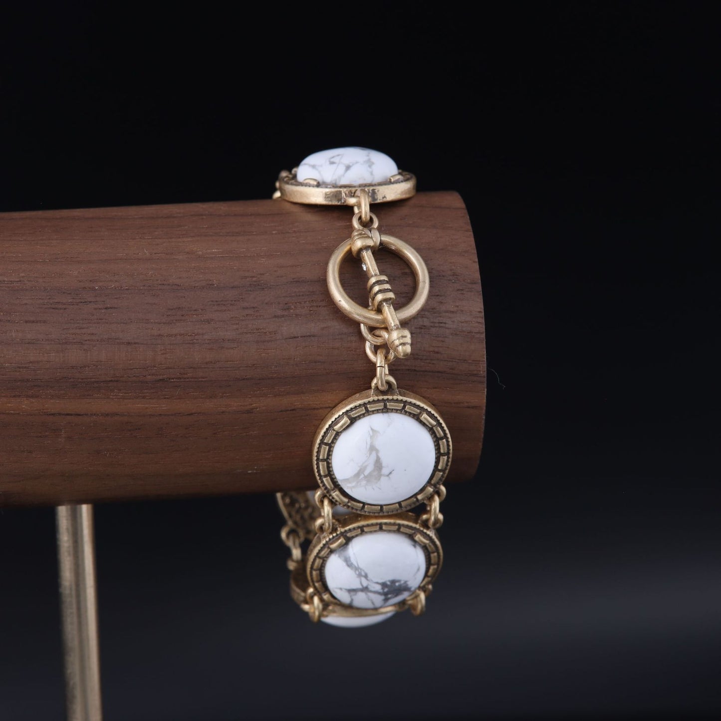 Vintage Natural Stone Geometric Timeless Bracelet for Women