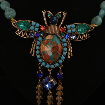 Vintage Natural Stone Refined Handcrafted Necklace Gift Jewelry