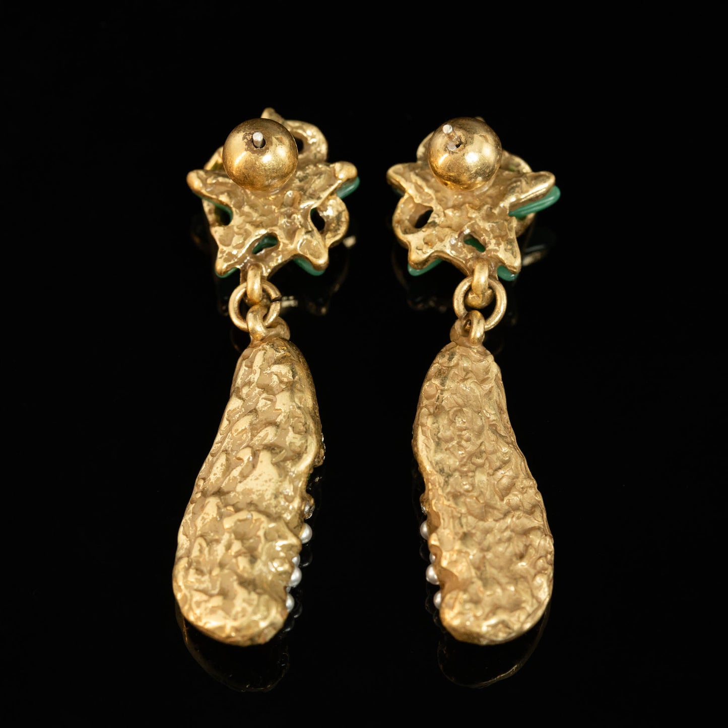 Vintage Natural Stone Star Luxury Earrings Gift Jewelry