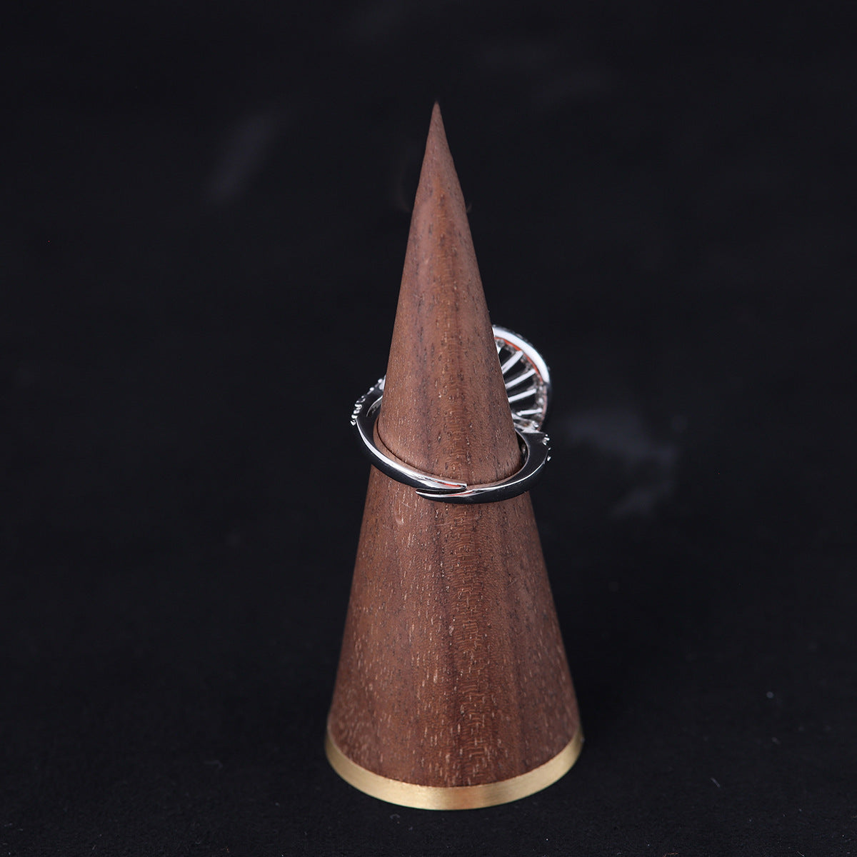Vintage Pearl Geometric Luxury Handcrafted Open Ring