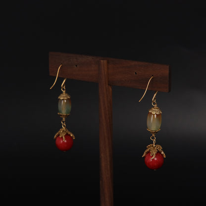 Vintage Agate Refined Handcrafted Earrings Timeless Style