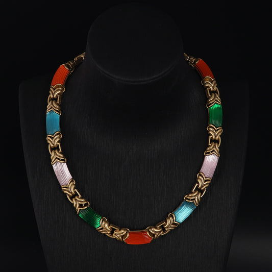 Vintage Cubic Zirconia Statement Necklace Timeless Style