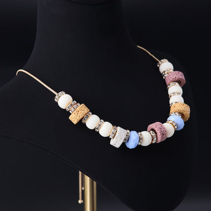 Vintage Geometric Refined Luxury Necklace Handcrafted Design